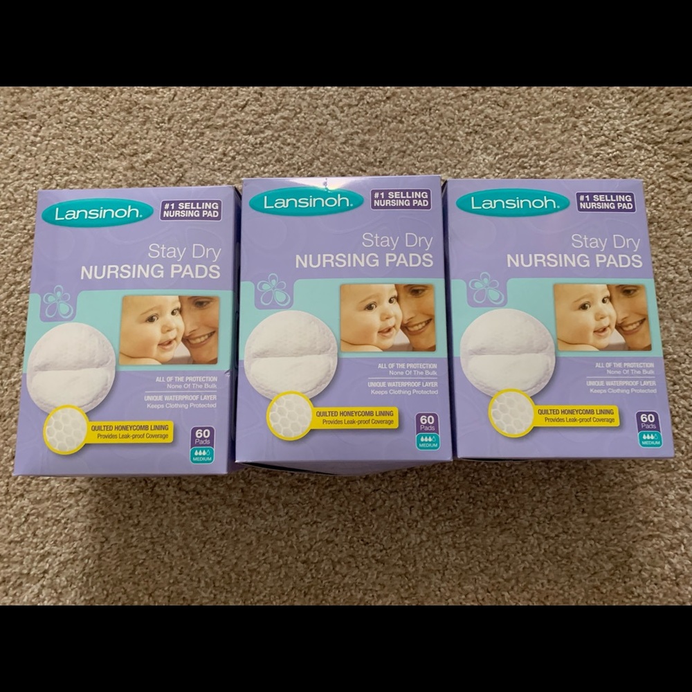3 Boxes of Lansinoh Nursing Pads